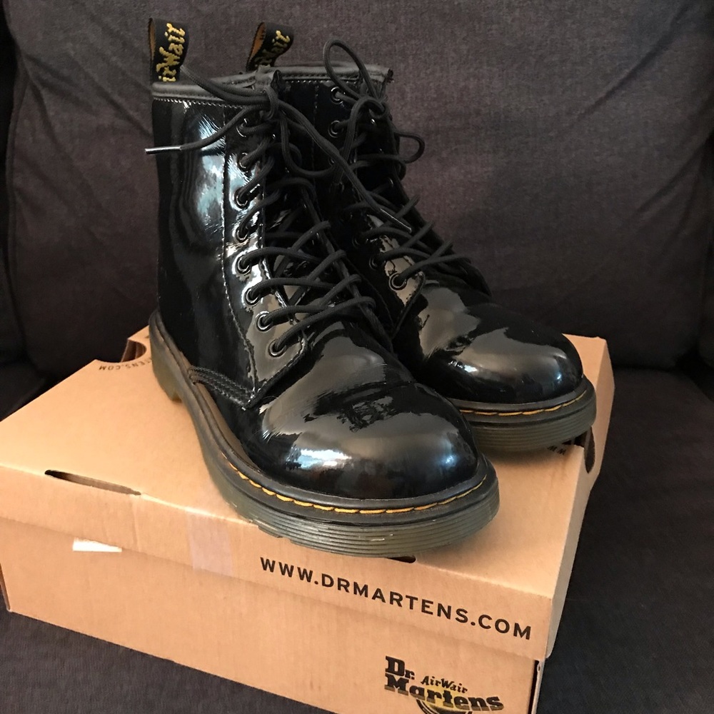 Dr. Martens patent leather boots